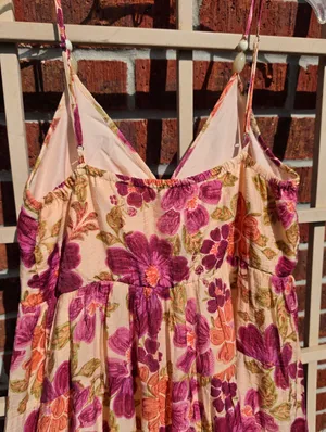 1. STATE Floral Tiered Maxi Dress Mediuml Boho Resort Sundress thumbnail 8