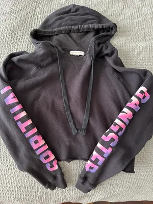 Spiritual Gangster Varsity Cropped Hoodie thumbnail 1