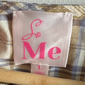 So Me Plaid Blouse in Brown and Cream thumbnail 3