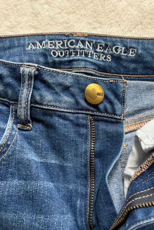 American Eagle Women’s Hi Rise Jeggings Size 6 Long Dark Wash AEO Denim X Jeans thumbnail 6
