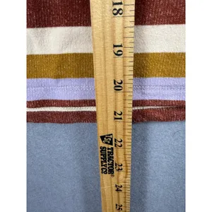 Mile(s) by Madewell Striped Mock Neck Sweatshirt Multicolor XS Relaxed Pullover thumbnail 3