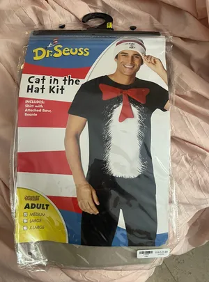 Cat in the hat costume Black Size M thumbnail 2