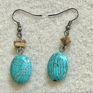 Small turquoise earrings thumbnail 4