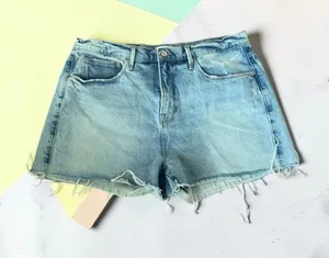 GOOD AMERICAN Light Wash Denim Shorts Size 31 / US 12 thumbnail 1