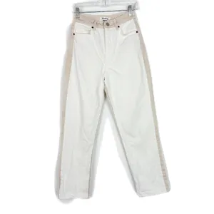 Reformation Sandy Tonal Reworked High Rise Relaxed Straight Jeans Size 25 GUC thumbnail 2
