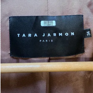 Tara Jarmon Paris Plaid Wool Blend Coat Pink Orange Size 34 French EU 34 US 2-4 thumbnail 2
