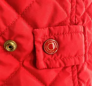 Peter Millar | Small | Women's Red Quilted Lightweight Rainbow Plaid Lined Vest thumbnail 10