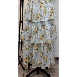 By The River Women’s Small Floral Ruffles Maxi Dress Whimsical Fairy *read Desc thumbnail 15