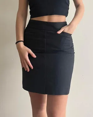 Black Mini Skirt Business Casual 28” thumbnail 1