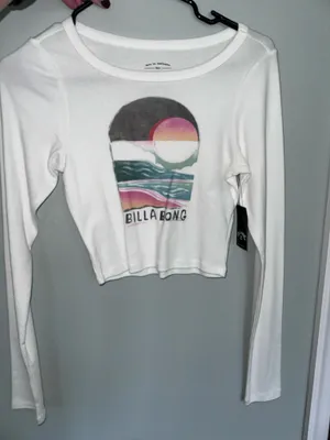 Cropped Billabong T-Shirt Long Sleeve thumbnail 1