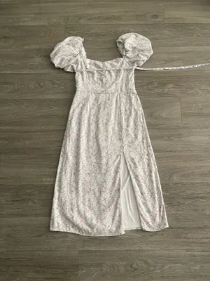 Altar’d State Everleigh puff sleeve floral midi dress - large thumbnail 4