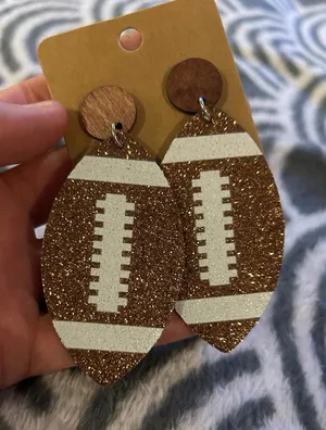 Earrings Football fashion earrings thumbnail 1