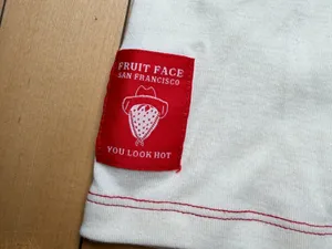 Fruit Face Boutique I Heart LA Strawberry Cowboy Graphic Tee T Shirt Size Small thumbnail 7