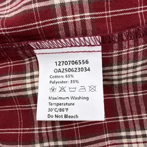 Commense Plaid Maxi Shirt Dress NWOT Size M Red Tartan Long Sleeve Button Up thumbnail 7