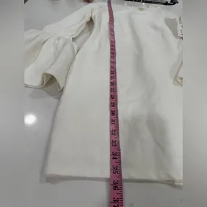 Just Me Elegant White Bell Sleeve Dress thumbnail 7