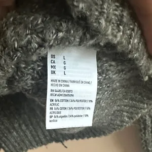 American Eagle Outfitters Dark Olive Crewneck Sweater thumbnail 4