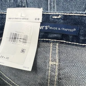 Levi's Made & Crafted Column Taper Jeans 24x30 High Rise Straight Leg NWT thumbnail 6
