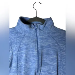 St. John’s Bay Active Blue Space Dye 1/4 Zip Pullover Fleece Lined Size Small‎ thumbnail 4