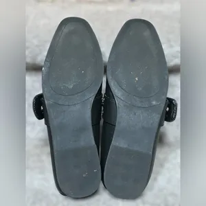 Preppy Vintage Havana Black Leather Maureen Studded‎ Buckle Loafers Women 6.5 thumbnail 9