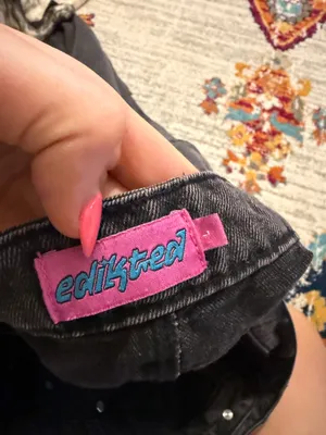Edikted Jeans Black Low-Rise thumbnail 2