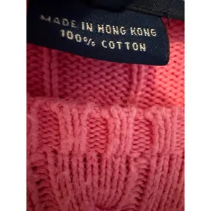 Ralph Lauren Sport Cable Knit Sweater Womens XL Pink Cotton Crew Neck Pullover thumbnail 3