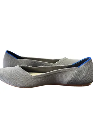 Rothy's The Point‎ Flat Gray Knit Pointed Toe Flats Size 8.5 thumbnail 8