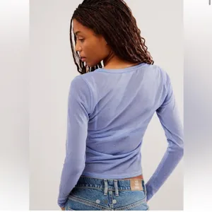 Free People Mesh So Well Layering Top. Size Medium thumbnail 3