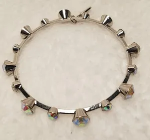 Natasha Silver Rhinestone Bracelet Silver thumbnail 3