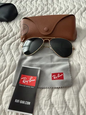 Ray-Ban RB3025 aviator large metal Sunglasses thumbnail 1