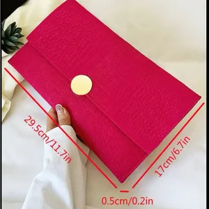 🟠Barbie Pink Crocodile inspired Embossed Flap Square Bag thumbnail 6