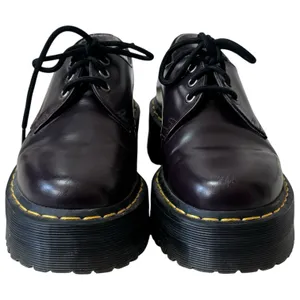 Dr Martens Patent Leather Quad Lace Up‎ 1461 Burgundy Punk Grunge Capsule 7 thumbnail 4