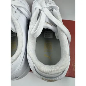 PUMA Court Sneaker, White, Women's Casual Low Top Leather Shoes Size 10 thumbnail 8