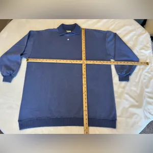 Moda International Frost Blue Knit Top‎ Size ML thumbnail 4
