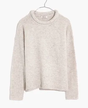 Madewell Fulton Gray Crew Neck Sweater thumbnail 1