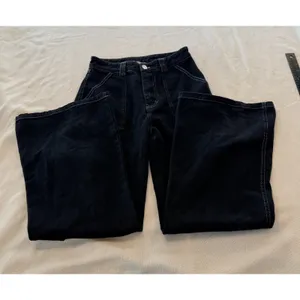 Altard State Jeans Women’s Black S Wide Leg Cargo Contrast Stitch Cotton thumbnail 8