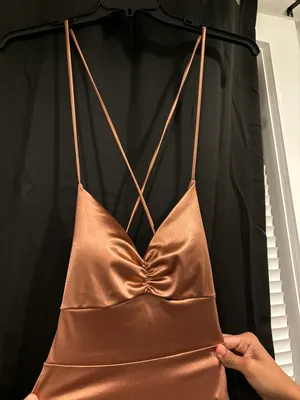 Windsor Rose Gold Maxi Formal dress thumbnail 1