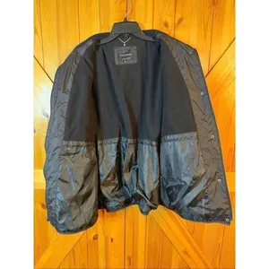 Lucky Brand Jacket Size XL Black Diamond Quilted Insulated Coat Zip Snap Front(6 thumbnail 5