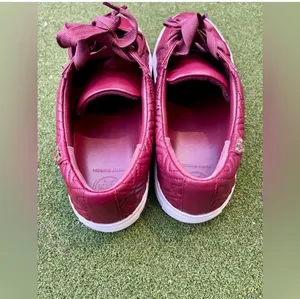 Tory Burch Marion Quilted Red Agate Leather Trainers Sneakers Size US 8.5 thumbnail 7