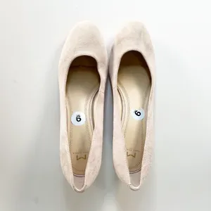 Marc Fisher Wiley Pink Suede Leather Block Kitten Pumps Heels Shoe 9 Women NWOT thumbnail 4