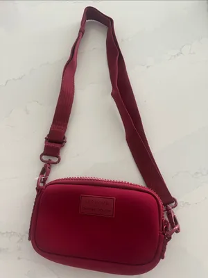 Dagne Dover x Sephora Neoprene Crossbody Bag – Burgundy / Deep Red‎ NWOT thumbnail 1