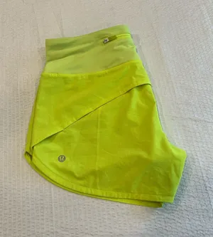 Lululemon Speed Up shorts neon yellow 4 women thumbnail 1