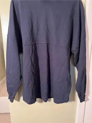 Spirit Jersey Unisex Size Medium Long Sleeve T-Shirt Navy Blue Orange Denver CO thumbnail 5