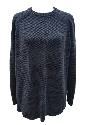 Old Navy Womens Black Jack Stitchy PO Cotton Textured Knit Sweater‎ M 726147-02 thumbnail 1