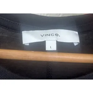 Vince Black Sleeveless Pima Cotton Maxi Waist Tie Dress L Minimal Capsule Luxury thumbnail 8