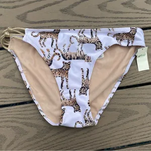 NWT aerie small jungle cat print bikini bottom thumbnail 1