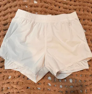 Fair Harbor White Lined Running Active Shorts L Size L thumbnail 1