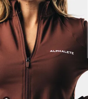 Alphalete Crop Zip Up thumbnail 1