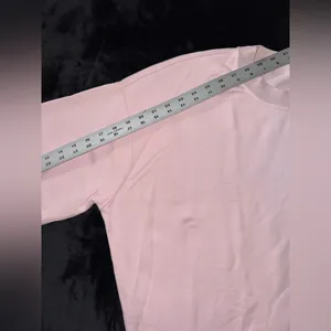 Lululemon Perfectly Oversized Cropped Crew Softstreme Pink Peony‎ Size 14 thumbnail 6