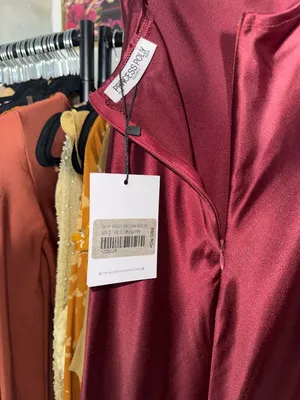 Princess Polly Fadyen Bias Cut Maxi Dress Burgundy Satin Lace Bust XS 2 New NWT thumbnail 11