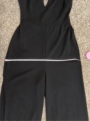 Black Lulus Thinking Out Loud Black Backless Jumpsuit Size S thumbnail 14